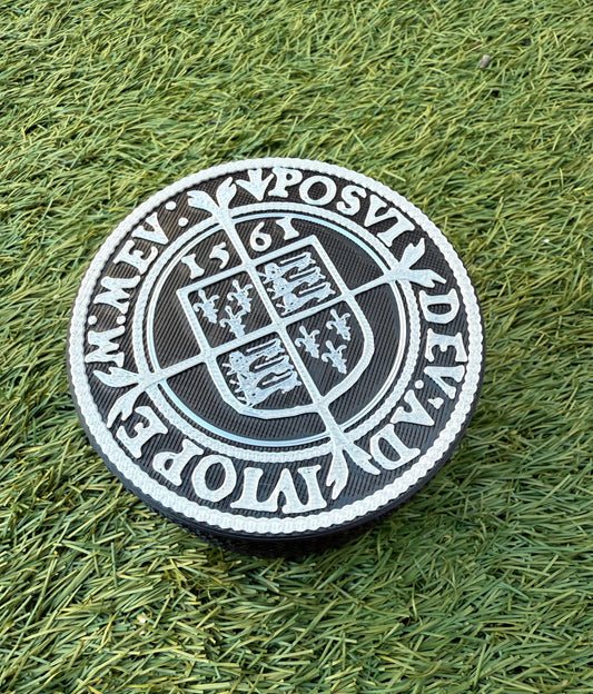 Elizabeth I Six Pence Shield Hammered Coin Case (Smallest Size)