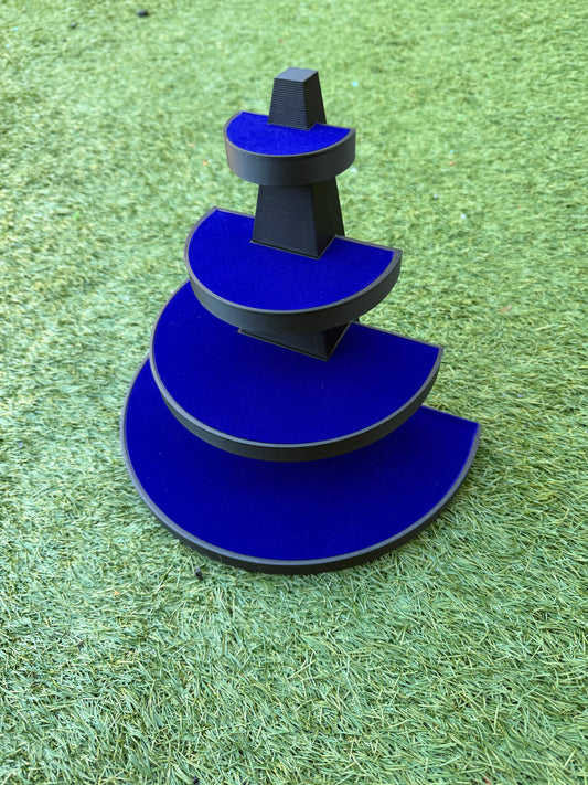 Tiered Display Semi-Circle Shelves