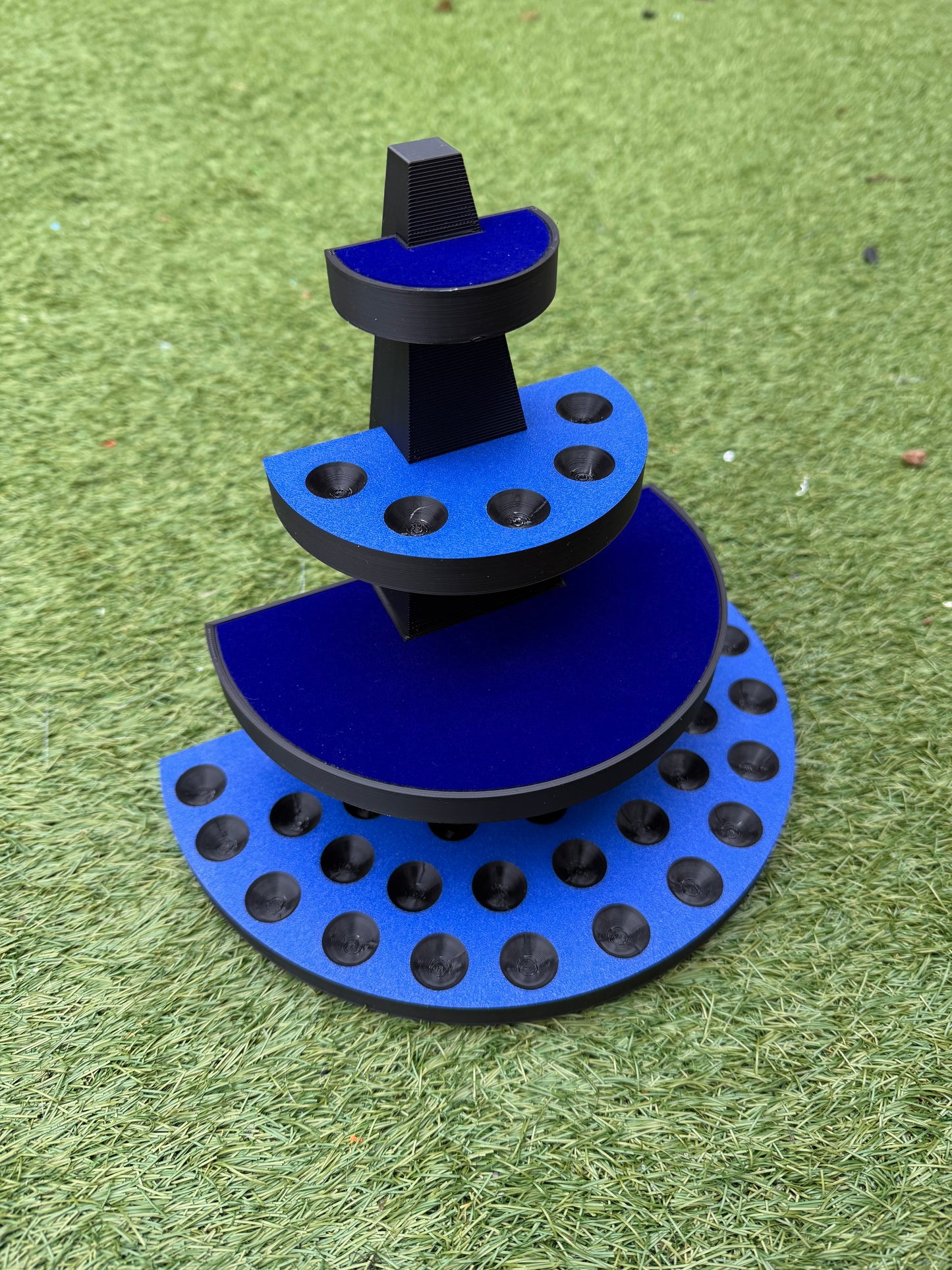 Tiered Display Semi-Circle Shelves