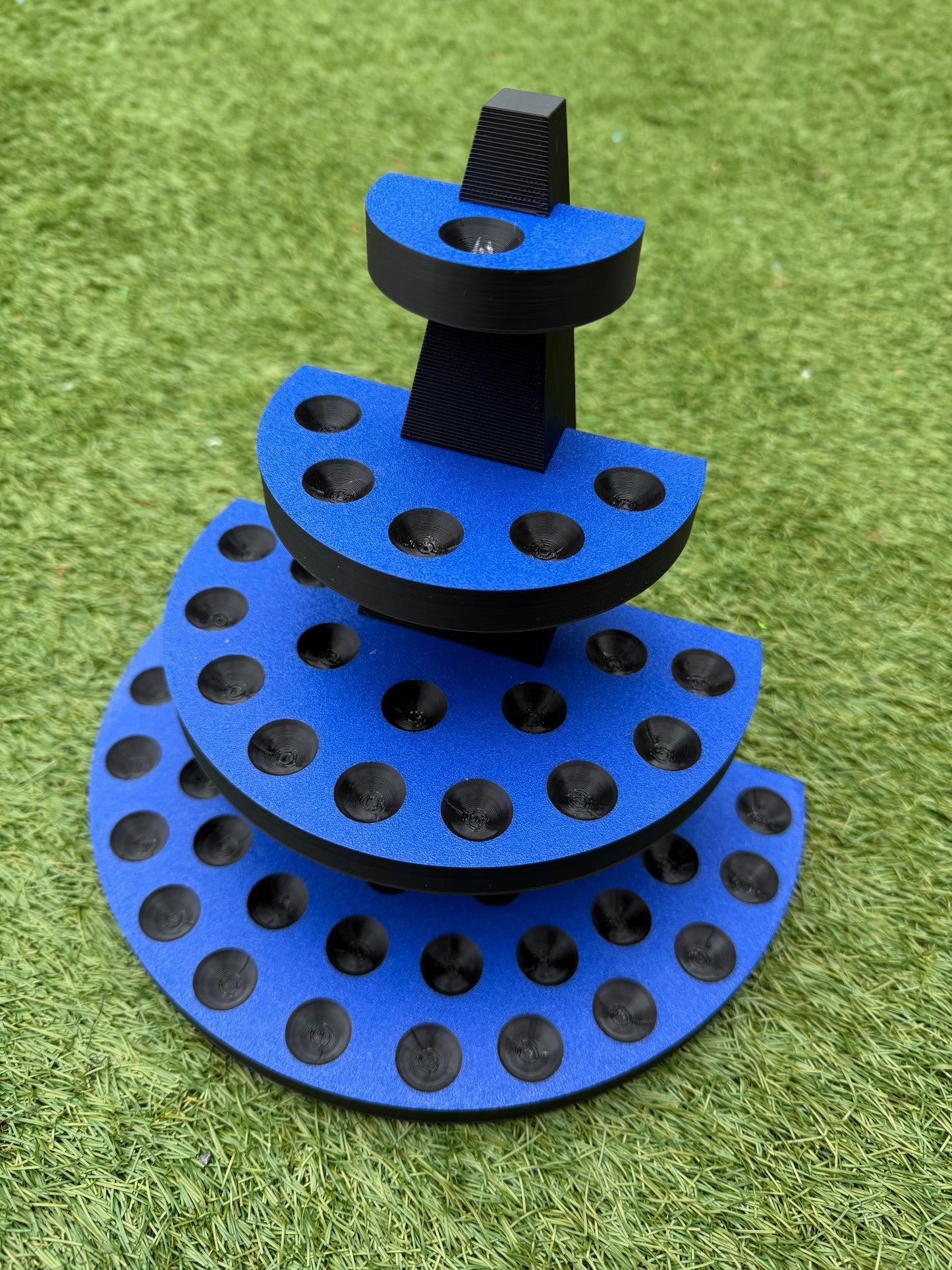 Tiered Display Semi-Circle Shelves